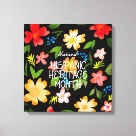 Nationell HISPANIC-MÅNAD Canvastryck