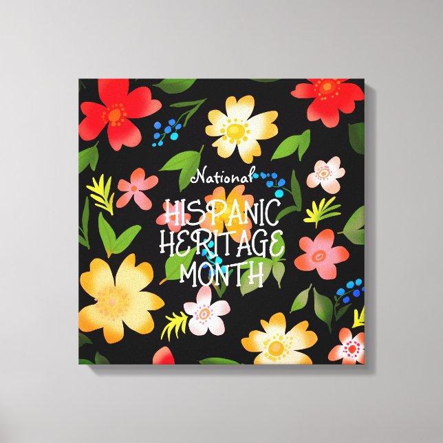 Nationell HISPANIC-MÅNAD Canvastryck (Framsida)