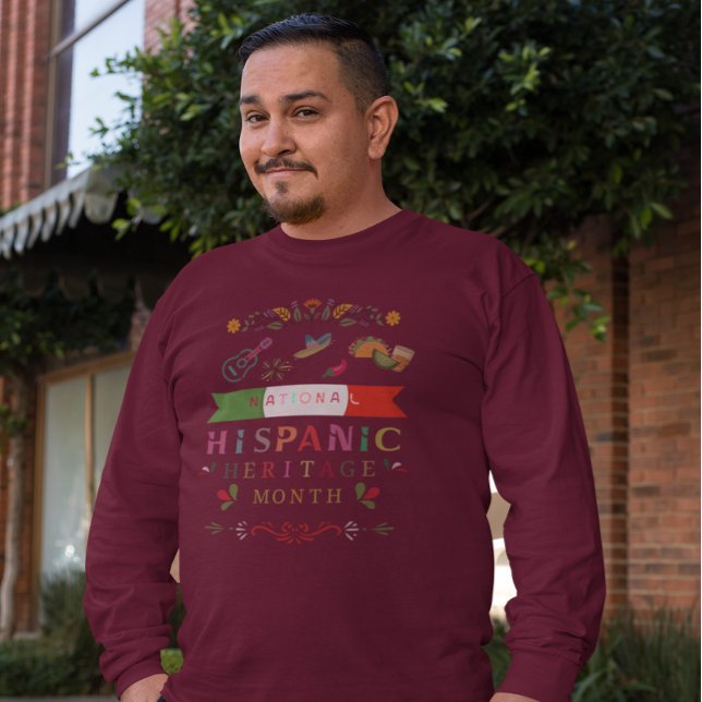 NATIONELL HISPANISK ARV MÅNAD UTFORMNING T SHIRT (Skapare uppladdad)