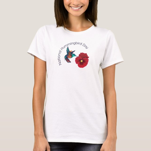 Nationell Hummingbird-dag T Shirt (Framsida)