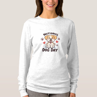 Nationell Hund - Cute Kawaii Tecknad hund med hono T Shirt