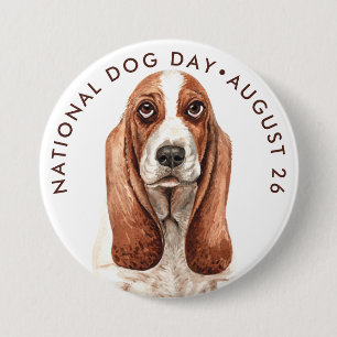 Nationell Hund Dag, vattenfärgsbatteri har hittat Knapp
