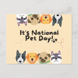 Nationell husdjursdag vykort
