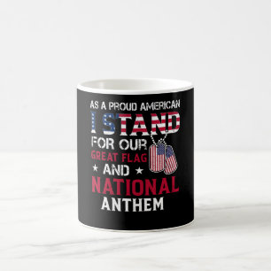 Nationell hymn - USA flagga design Kaffemugg