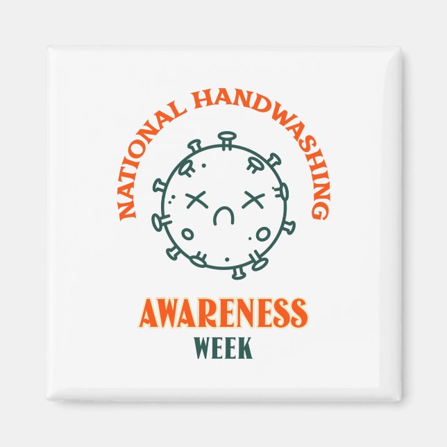 Nationell informationsvecka för handtvätt magnet (Framsidan)