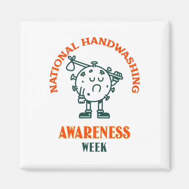 Nationell informationsvecka för handtvätt magnet (Framsidan)