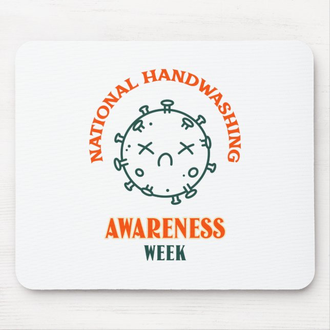 Nationell informationsvecka för handtvätt musmatta (Framsidan)