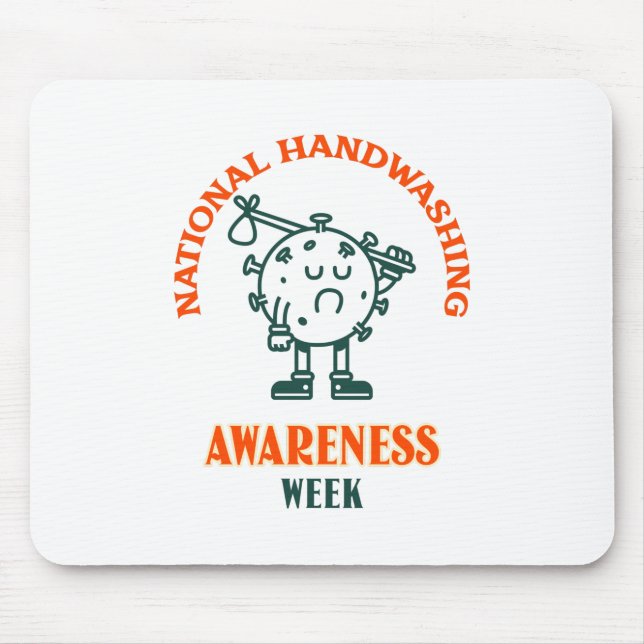 Nationell informationsvecka för handtvätt musmatta (Framsidan)