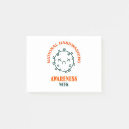 Nationell informationsvecka för handtvätt post-it block