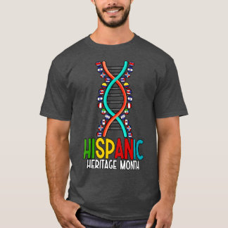 Nationell ispanic Heritage Month Dna Latino Nation T Shirt