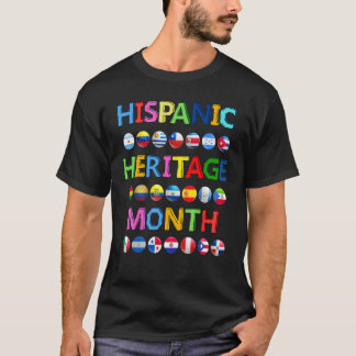 Nationell ispanikmånad hela land t shirt