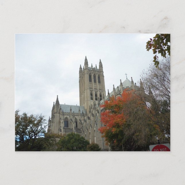 Nationell katedral på hösten vykort (Framsida)