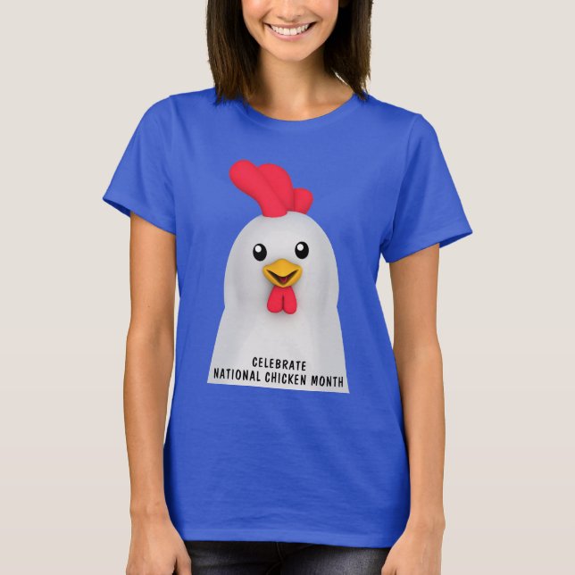 Nationell kycklingmånad t shirt (Framsida)