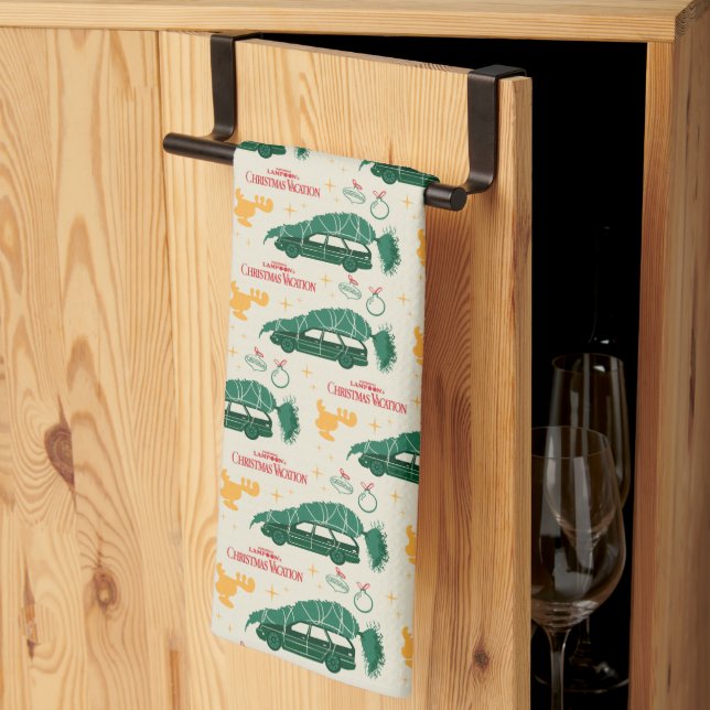 Nationell Lampoon Julgran på Mönster Kökshandduk (Thirds Fold)