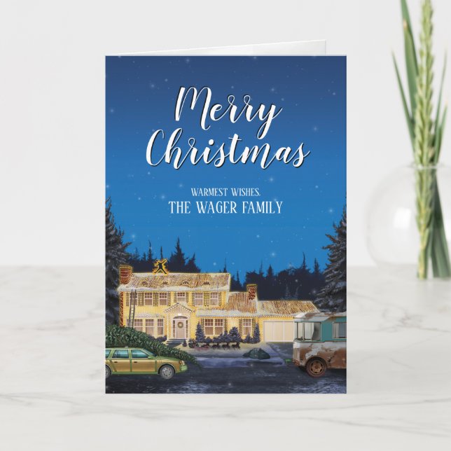 Nationell Lampoons jul Helgkort (Framsida)