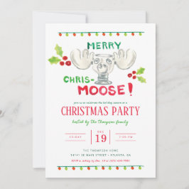 Nationell Lampoons Merry Chris-Moose Party Inbjudningar