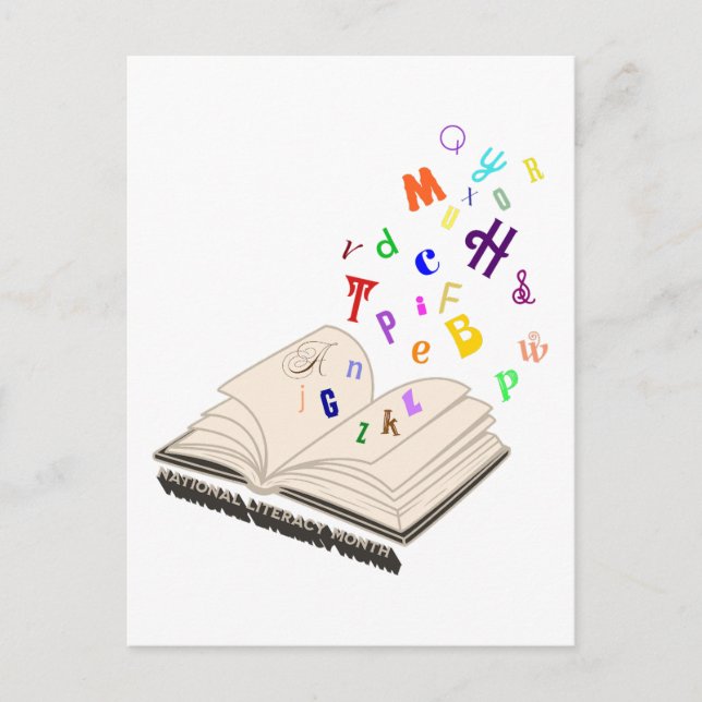 Nationell litteraturmånad vykort (Framsida)