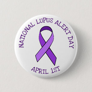 Nationell Lupus Alert-dag, första stödknapp för ap Knapp