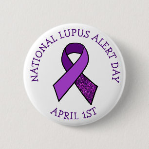 Nationell Lupus Alert-dag, första stödknapp för ap Knapp