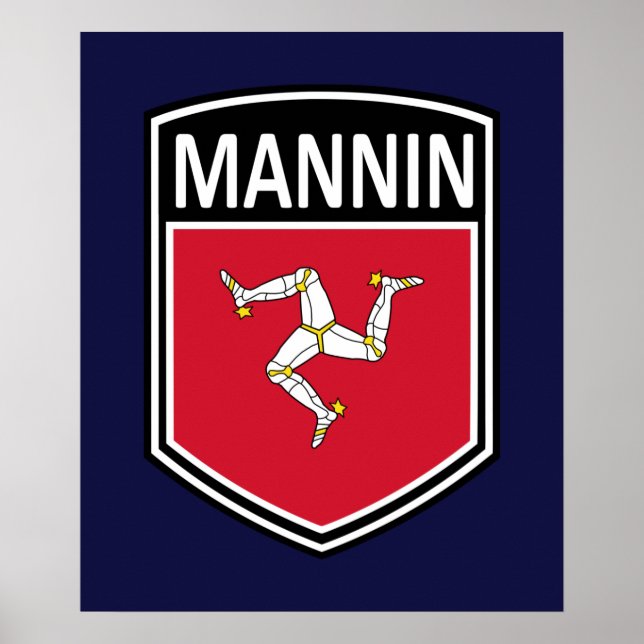 Nationell - Mannin Poster (Framsidan)
