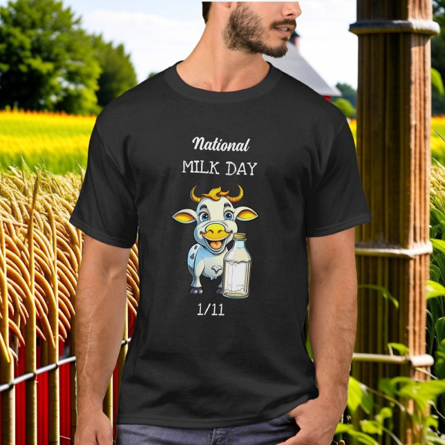 Nationell Mjölk-dag 11 januari T Shirt (Skapare uppladdad)