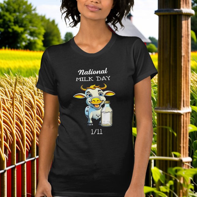 Nationell Mjölk-dag 11 januari T Shirt (Skapare uppladdad)