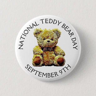 Nationell Nalle Dagen den 9 september Helgdag Knapp