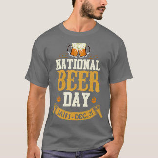 Nationell öldag 1 januari-december 31a Pun T Shirt