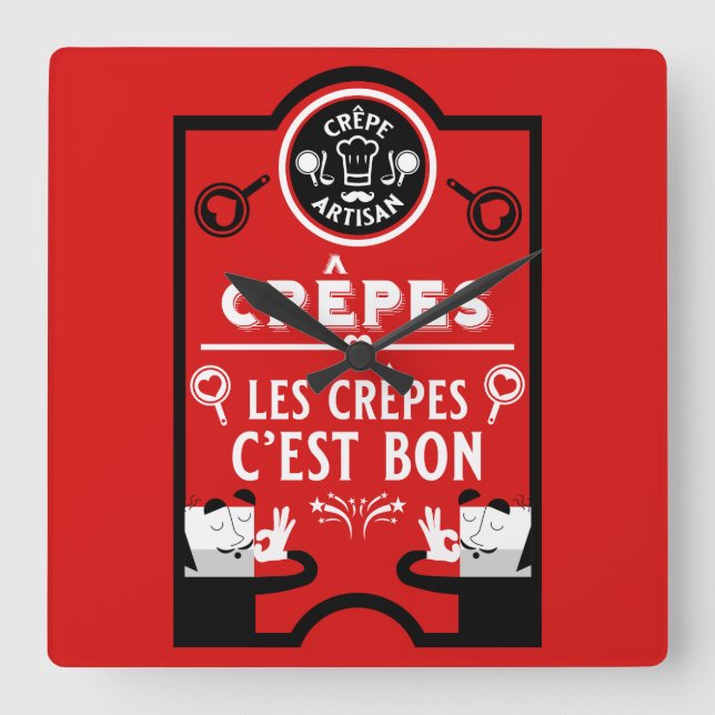 Nationell pancake Day Sept 26 Fyrkantig Klocka (Framsida)