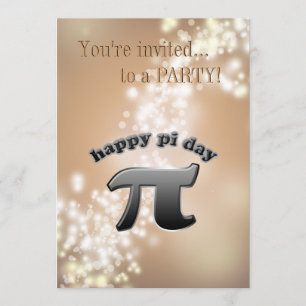 Nationell Pi-dag Pi-symbol för Nerds 14 mars Inbjudningar