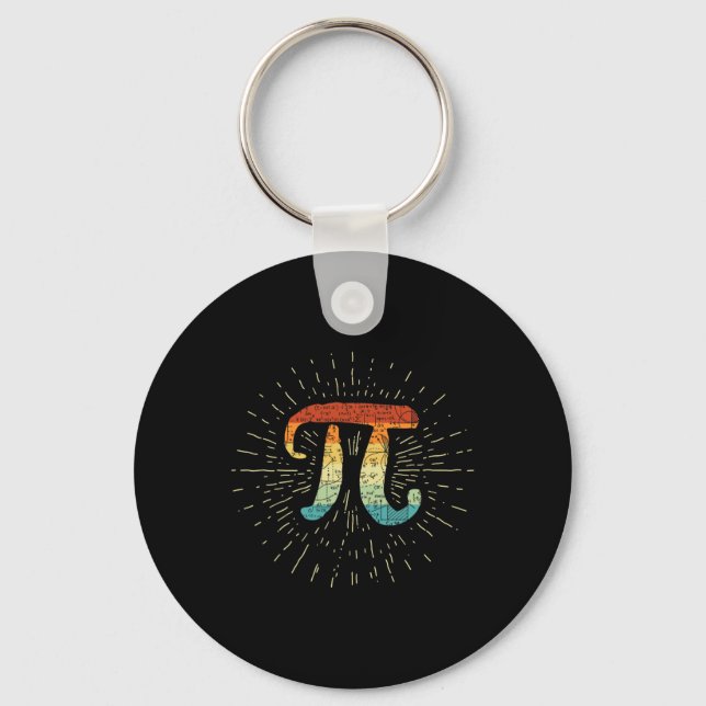 Nationell pi Day - 3.14 - Math Teacher - Pi Number Nyckelring (Framsida)