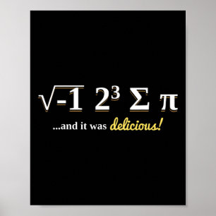 Nationell Pi Day Shirt Math Teacher T Shirt Pi är Poster