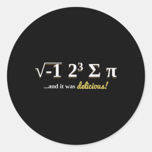 Nationell Pi Day Shirt Math Teacher T Shirt Pi är Runt Klistermärke