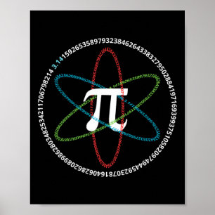 Nationell pi Day Shirt Math Teacher T Shirt Pi Ato Poster