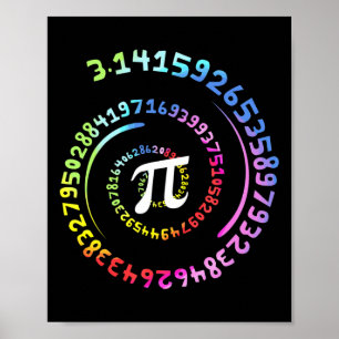 Nationell pi Day Shirt Math Teacher T Shirt Pi Sym Poster