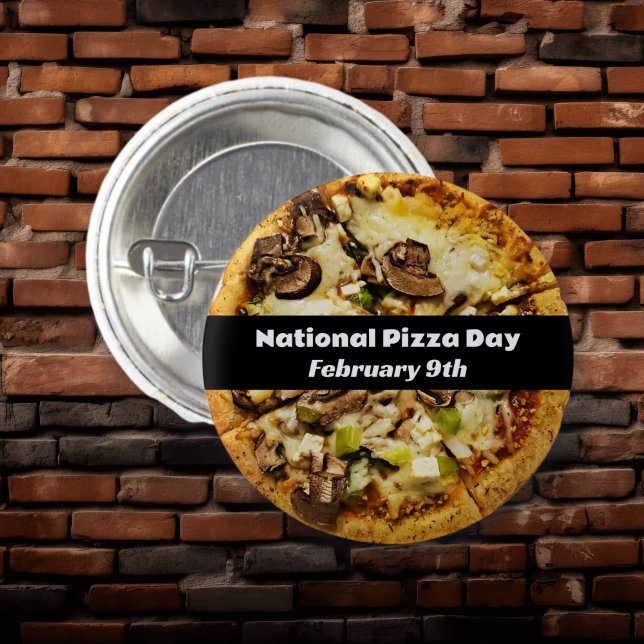Nationell Pizza-dag 9 februari Knapp (Skapare uppladdad)