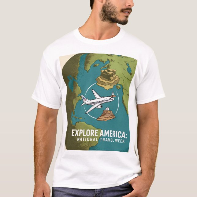Nationell rese- och turistvecka t shirt (Framsida)