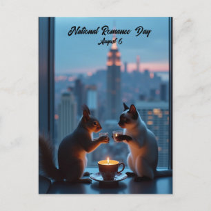 Nationell Romantik-dag Helg Vykort