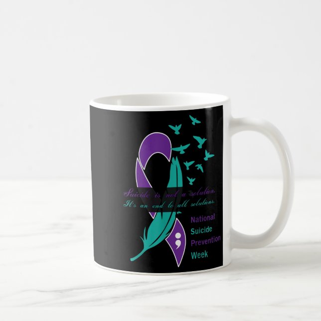 Nationell självmordsförebyggande vecka - citat kaffemugg (Höger)