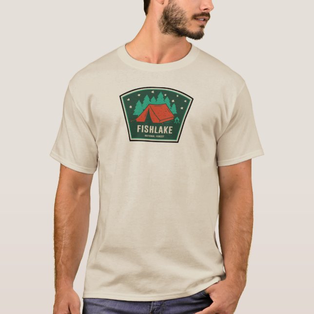 Nationell skogskampanj i fisksjön t shirt (Framsida)