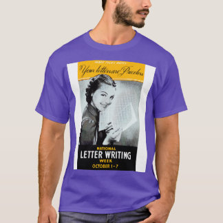 Nationell skrivvecka för Brev T Shirt