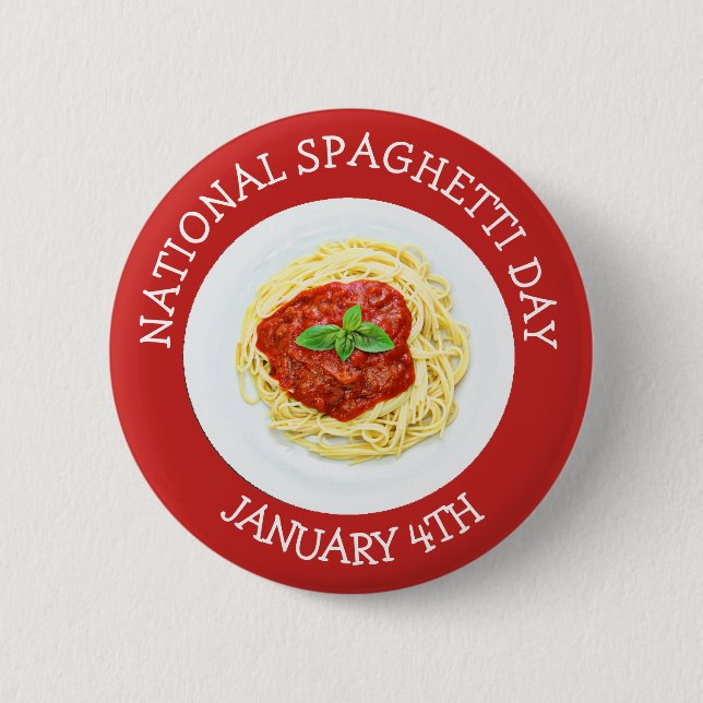 Nationell spaghetti-dag januari 4:e knapp (Framsida)