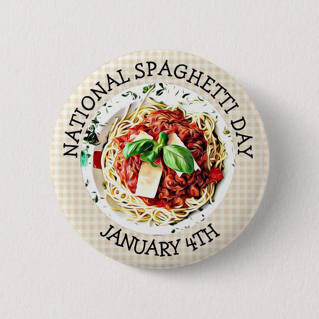 Nationell spaghetti-dag januari 4:e knapp (Framsida)