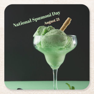 Nationell spumondag underlägg papper kvadrat