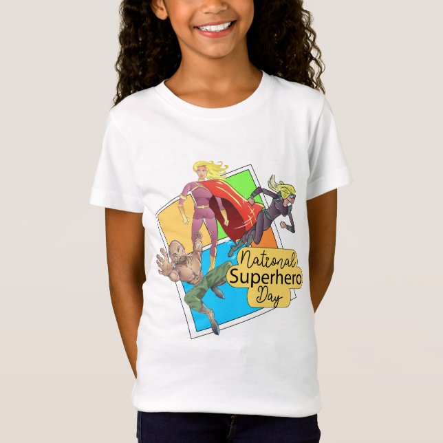 Nationell superhjältedag t shirt (Framsida)