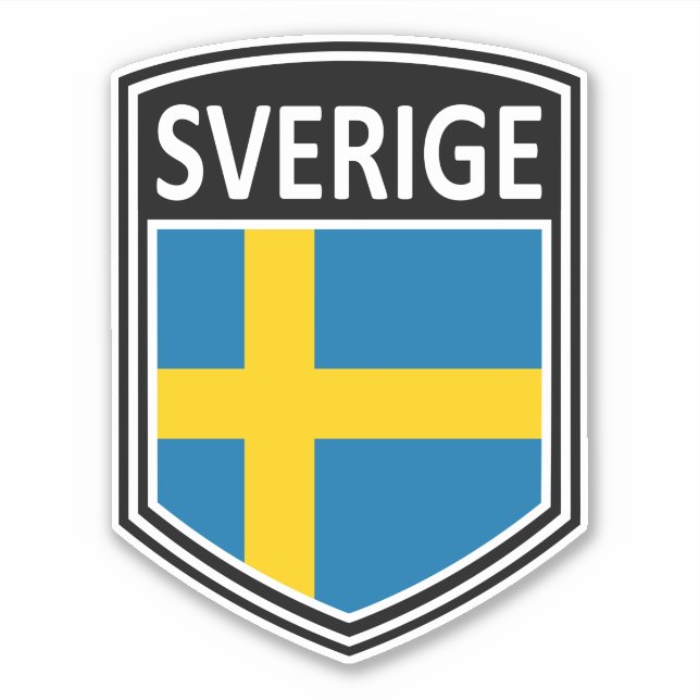 Nationell - Sverige Klistermärken (Framsida)