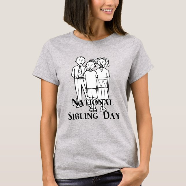 Nationell Syskon-dag T Shirt (Framsida)
