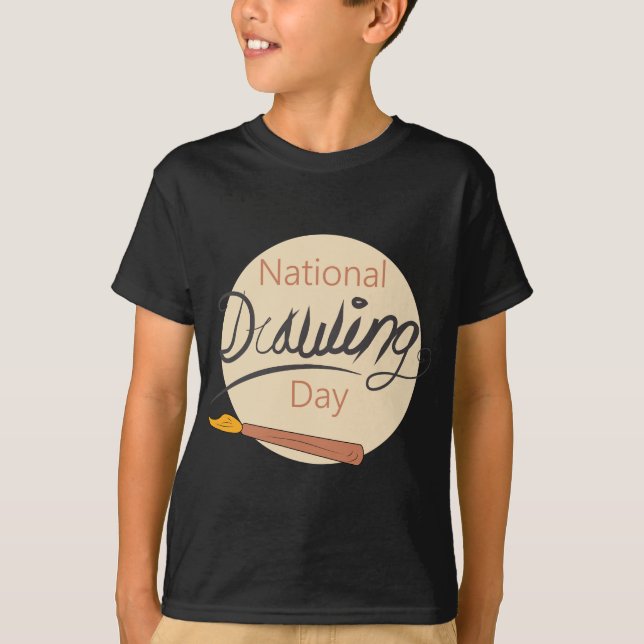 Nationell Teckning-dagbok T Shirt (Framsida)