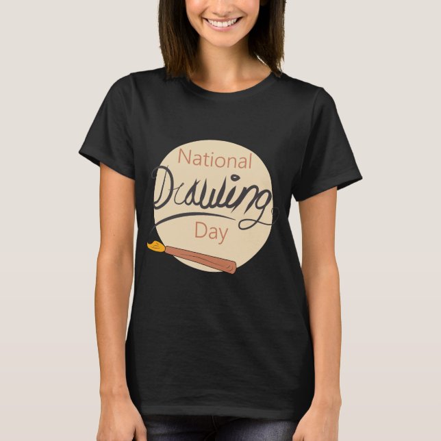 Nationell Teckning-dagbok T Shirt (Framsida)