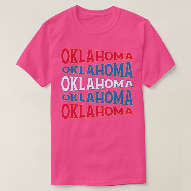 NATIONELL TEXT ART OKLAHOMA T SHIRT (Design framsida)